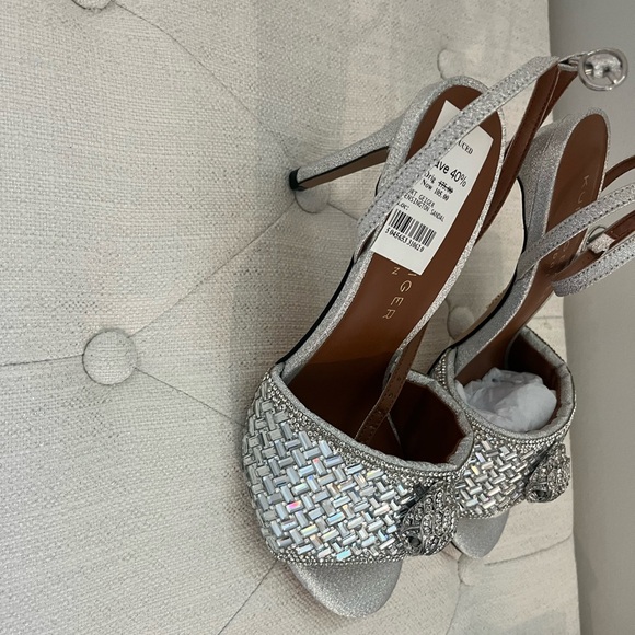 Kurt Geiger Silver Sandals with Textured Strap - Picture 2 of 5